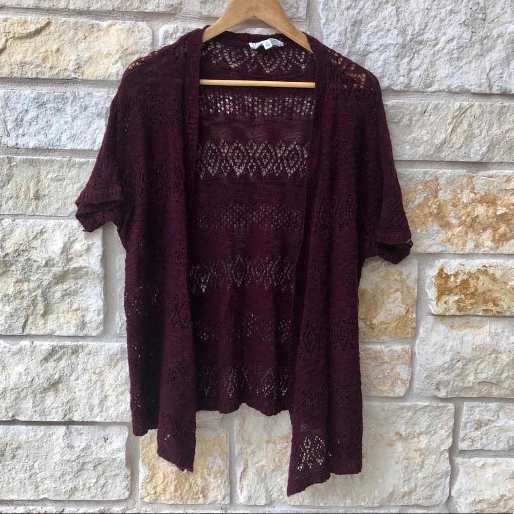 Cloud Chaser Knitted Short Sleeve Cardigan